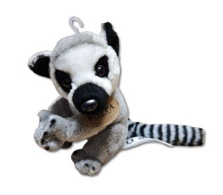 Obrázek z Lemur sedící plyš 15cm, suchý zip 